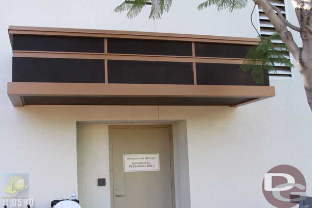 11.05.10 - Above the doors on the animation building are what appears to be speaker boxes for the parade route.