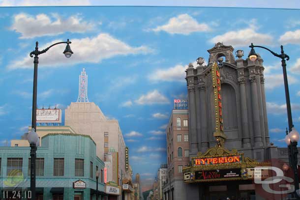 11.24.10 - Also the painting of the Hyperion facade is done.
