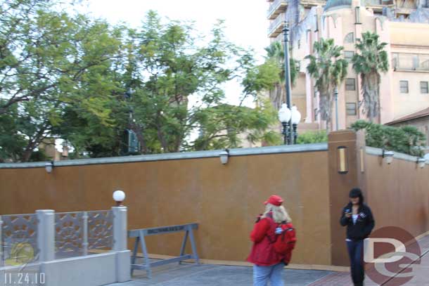11.24.10 - A wall still up between the Hyperion queue and Tower