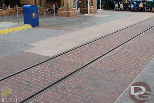 06.10.11 - There is no brick work on the Disney Jr. side of the street.