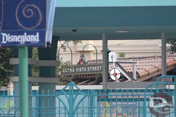 05.25.12 - The sign is on the front of the Buena Vista Street stop.