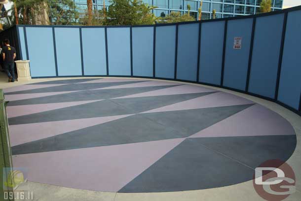 09.16.11 - A design in the concrete as you would come out of the main lobby doors (left in this shot) and to the pool (right in this shot)