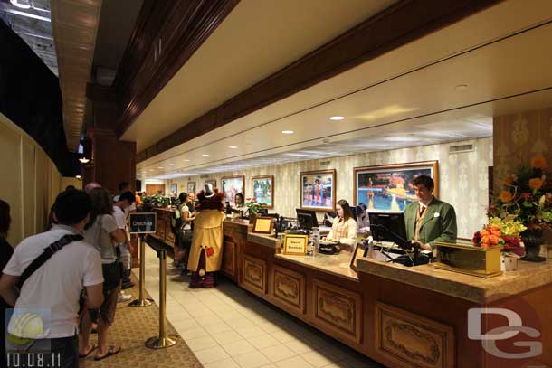 10.08.11 - These last couple stations were guest relations not front desk