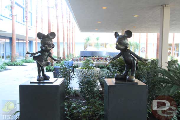 11.25.11 - Mickey and Minnie.  Kind of an odd spot for them with the lighting pictures are a challenge.