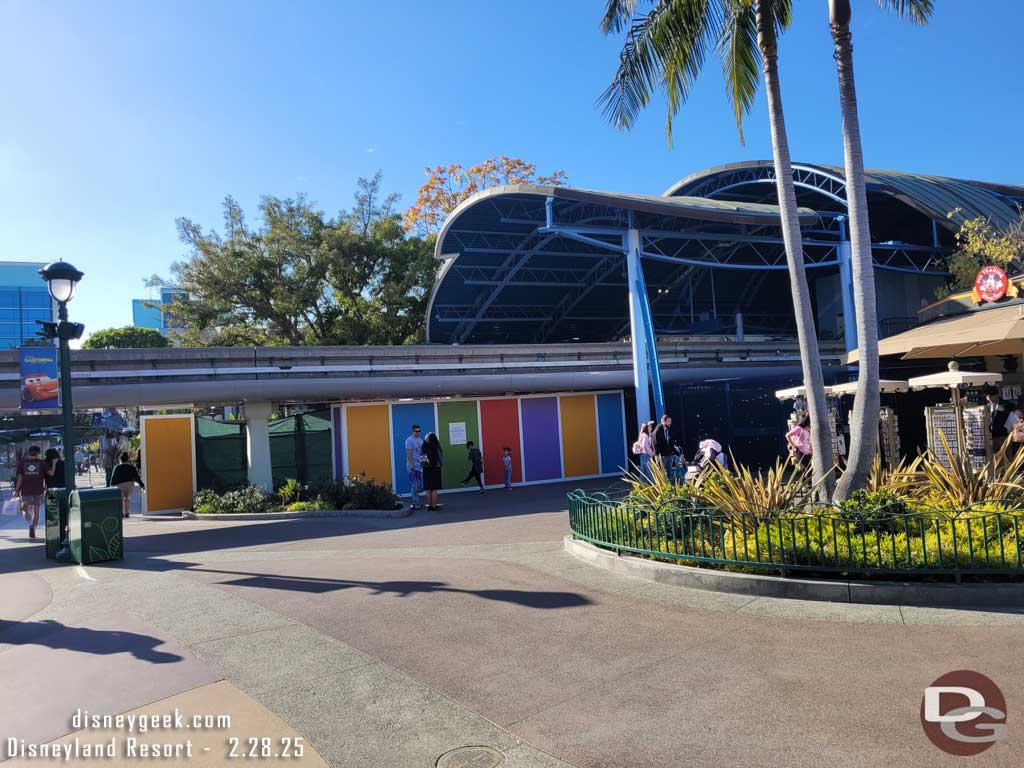 2.28.25 - The Monorail station work continues, it is expected to open next week.