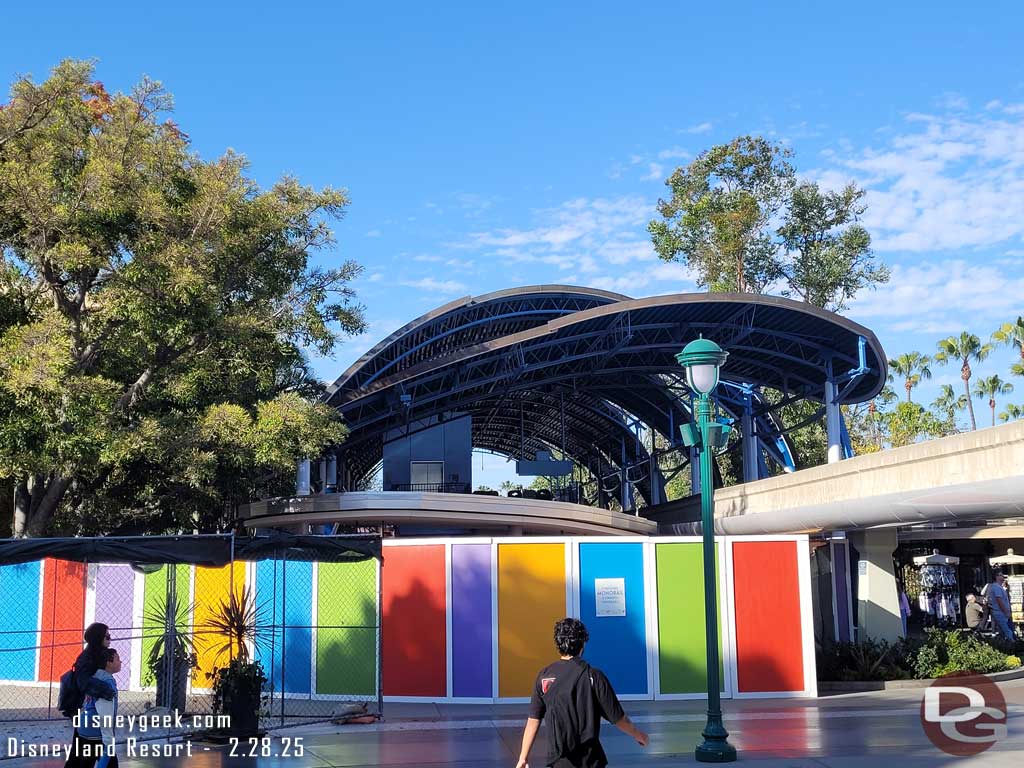 2.28.25 - The new entrance covering looks to match the new style of Downtown Disney