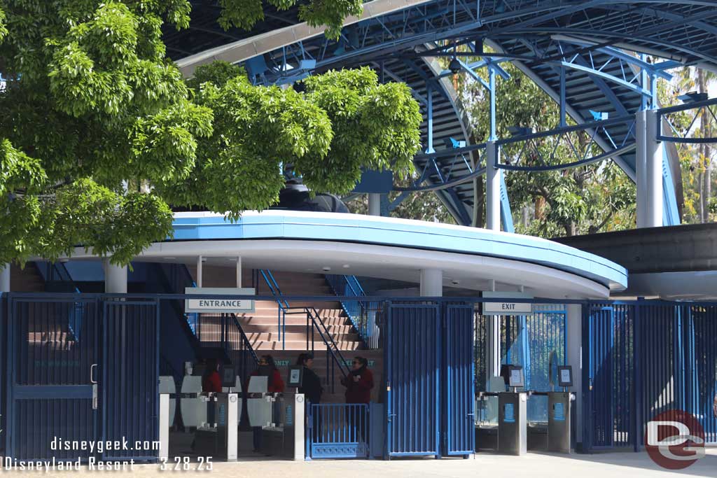 3.28.25 - The new entrance gates and kiosks were in use at the Monorail station today.