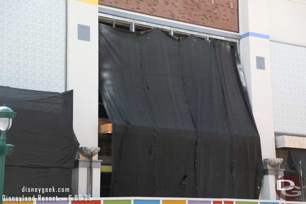 6.06.25 - You can see the frame for the new windows taking shape now.