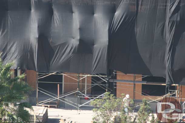 09.05.08 - Looks like the facade is taking shape behind the tarp