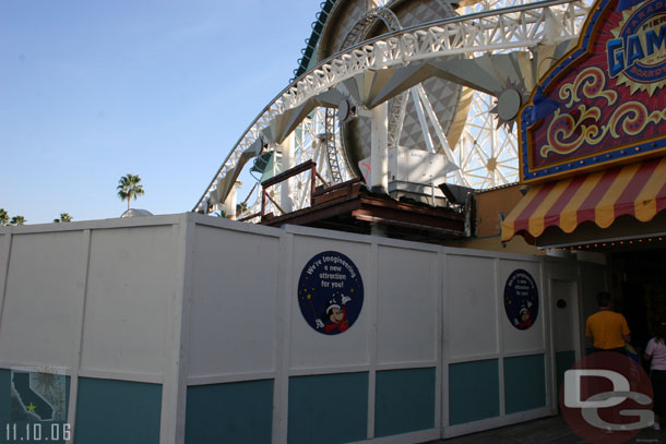 11.10.06 - Now the wall has Imagineering signs on it