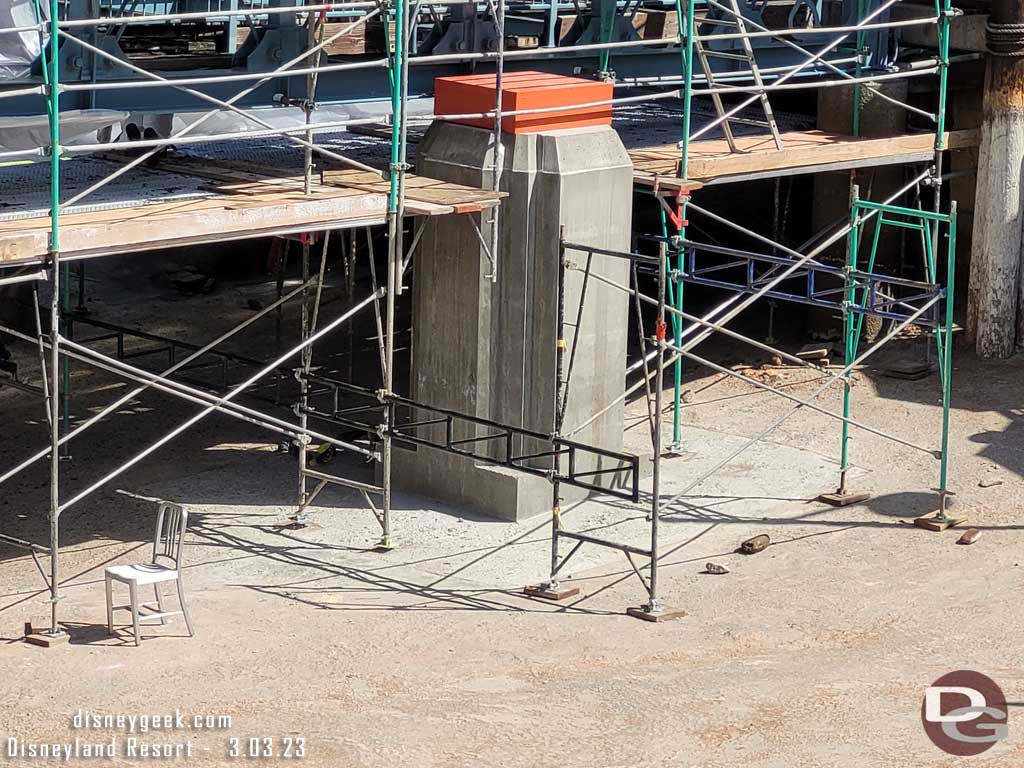 03.03.23 - A closer look at one of the concrete columns that will support the new bridge elements