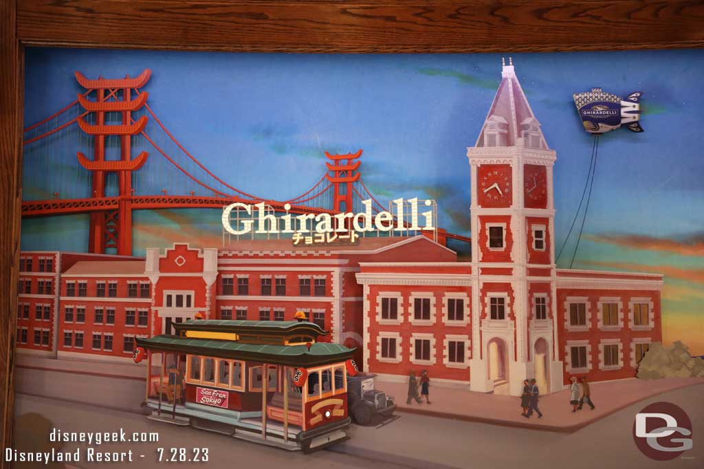 07.28.23 - The Ghirardelli mural inside has been updated