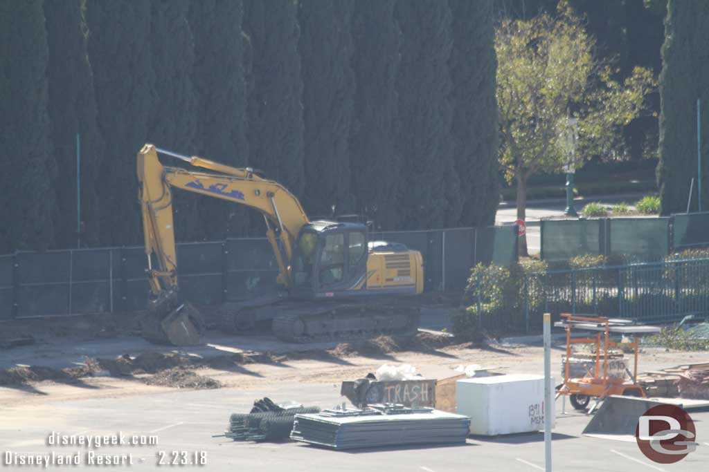 02.23.18 - They are removing the landscaping and fence that was for the entrance off of Magic Way.
