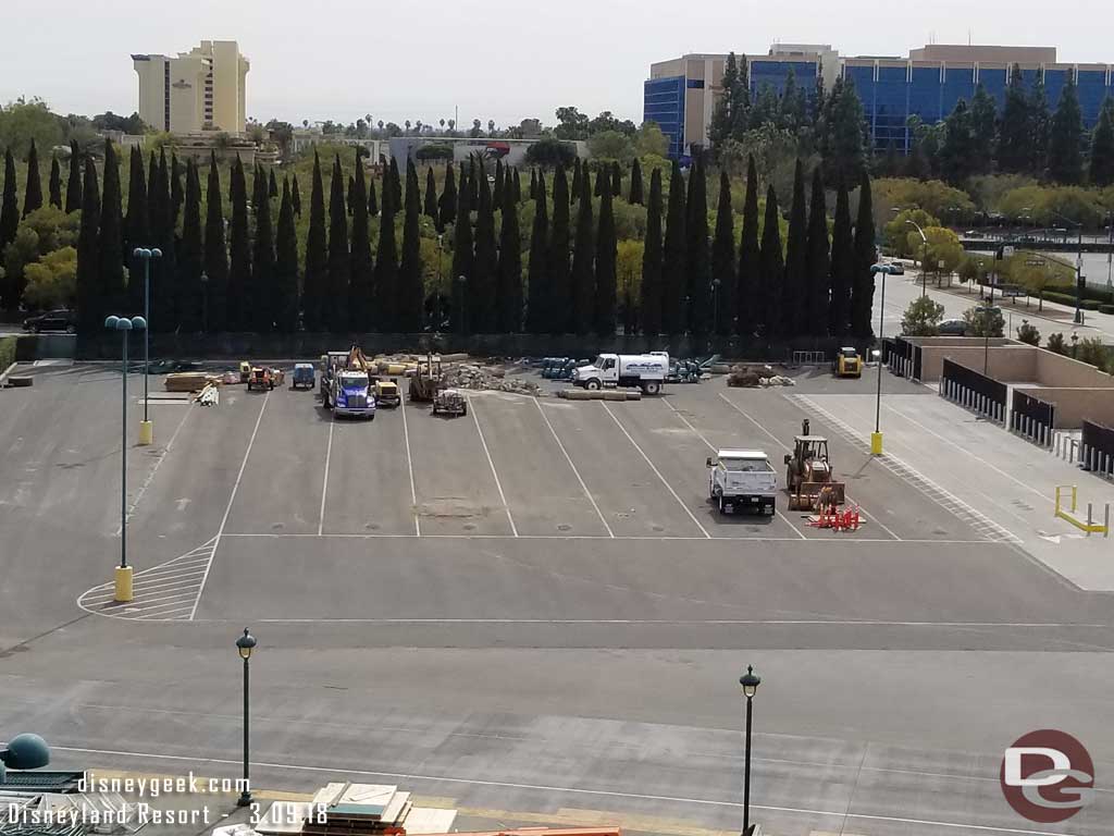 03.09.18 - The former tram service area is a staging area right now.