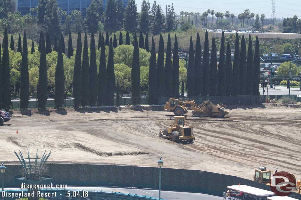 05.04.18 - Panning to the right across the site it has been leveled now.