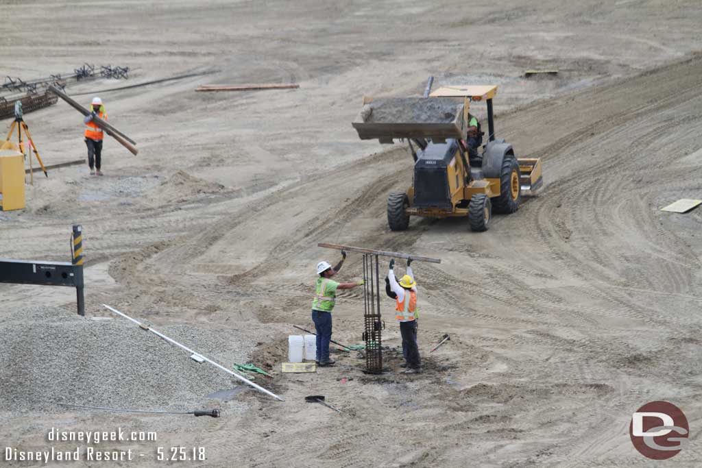 05.25.18 - Here you can see the team lowering the rebar column