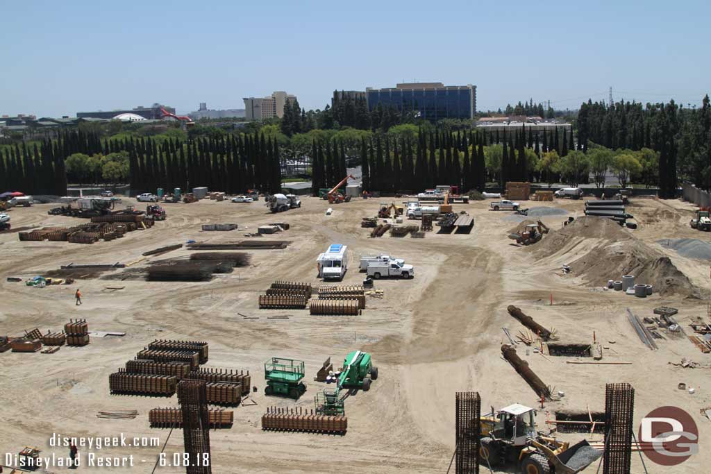 06.08.18 - In the center of the site equipment and pieces staged.