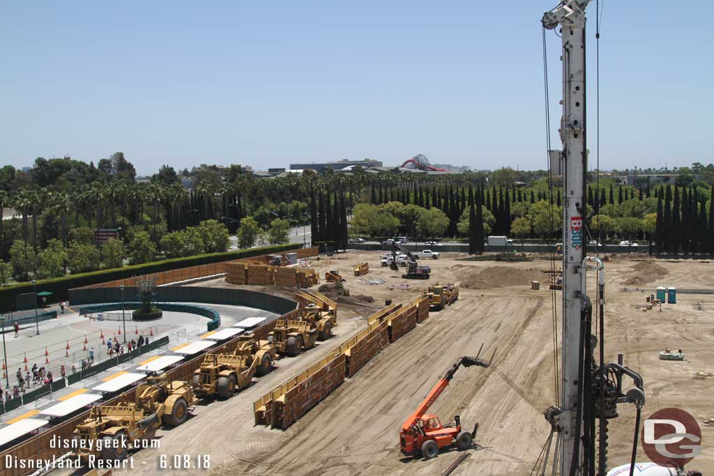 06.08.18 - The earth movers are still on site.  Wonder if they are here for more work or to move over to the new hotel project in a couple weeks across Magic Way.