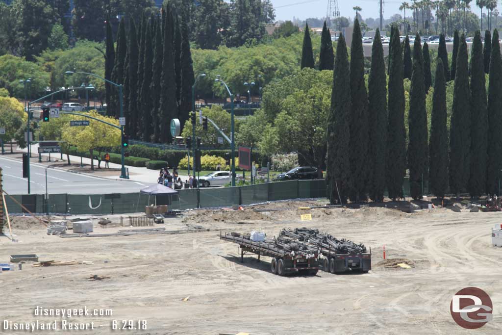 06.29.18 - On the far side of the site more holes for supports and supplies staged and ready to be used.