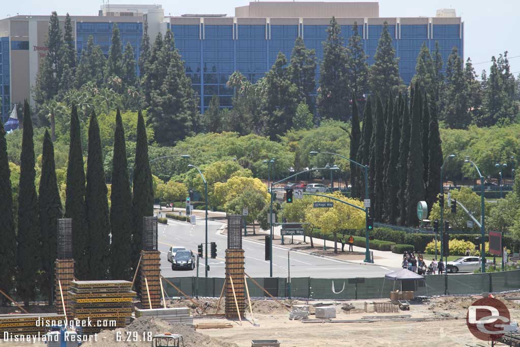 06.29.18 - Support columns starting to go up along Magic Way.