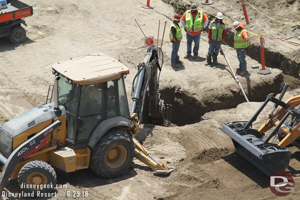 06.29.18 - A crew preparing for a support column to be installed.