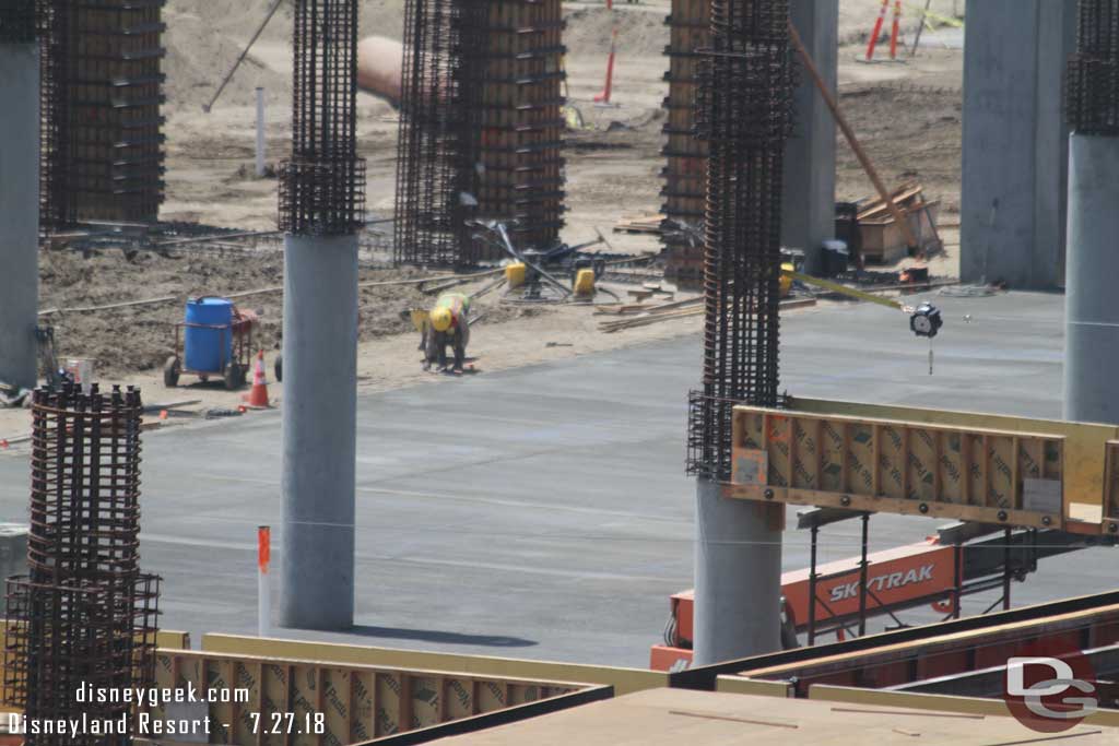 07.27.18 - Concrete is poured in part of the ground level.