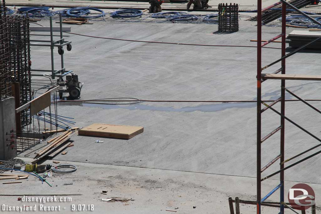 09.07.18 - A closer look at where the ramp meets the garage on the 3rd floor.