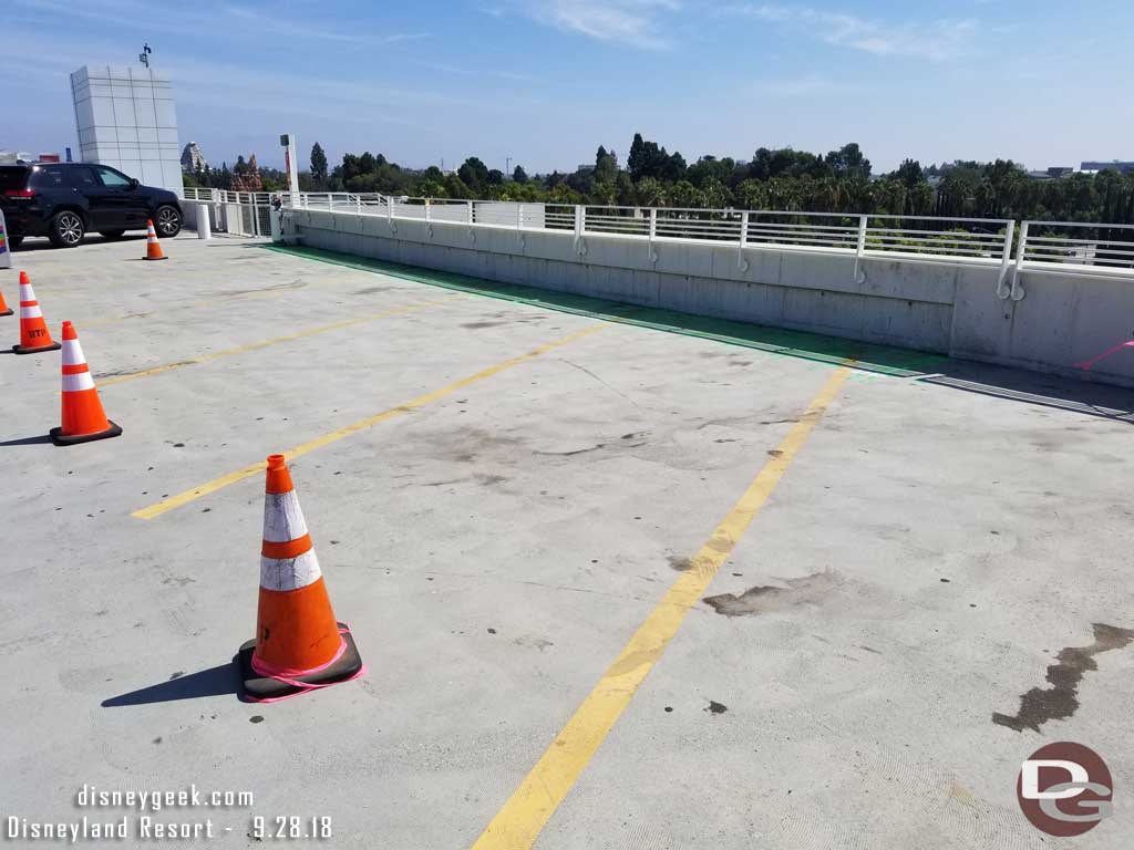 09.28.18 - Markings on the Mickey and Friends Parking structure where the connections will be.