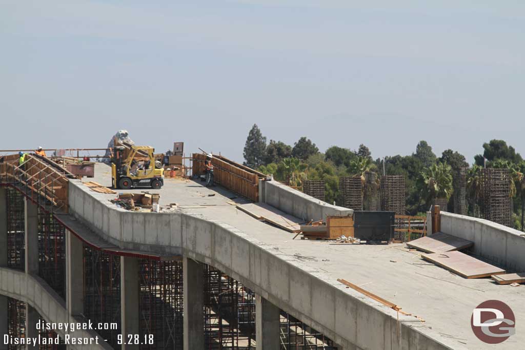 09.28.18 - Crews working on the side walls of the ramp today.