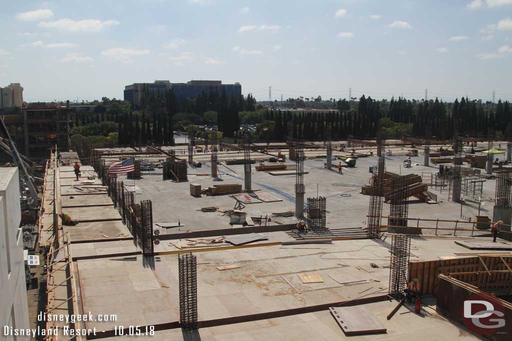 10.05.18 - Looking out across the structure you can see various stages of levels going in.