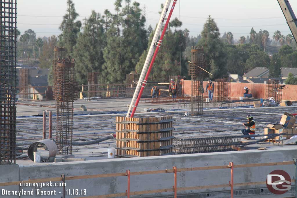 11.16.18 - Crews preparing the next section of the 4th floor for concrete.