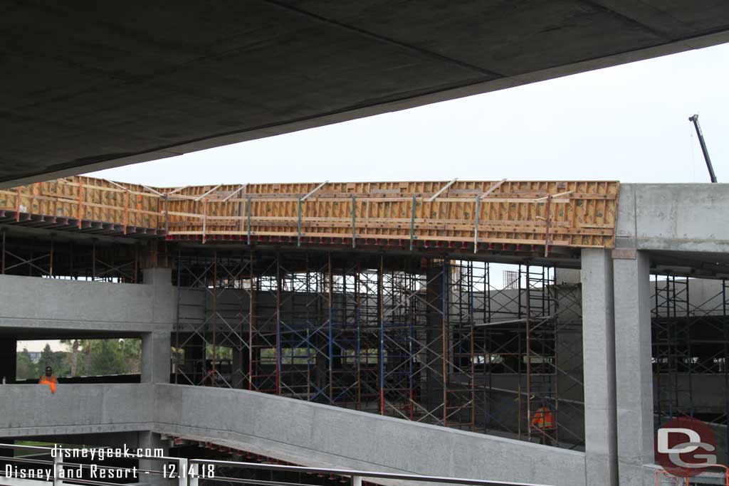 12.14.18 - A closer look at the forms for the ramp and connection span for the roof/6th floor.