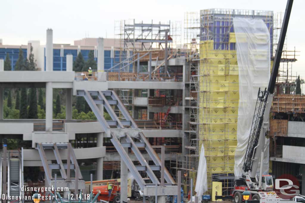 12.14.18 - You can see the support structure for the 5th to 6th floor escalator taking shape.