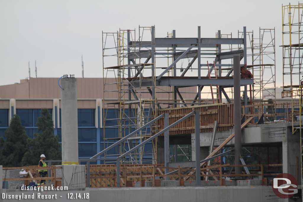 12.14.18 - In the foreground the escalator supports for the 5th/6th floor connection.  Beyond it not sure what that is on the back side, maybe another set of elevators?