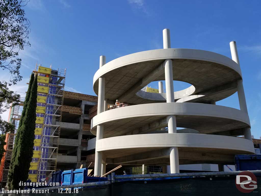 12.20.18 - On Magic Way looking up at the escalator structure, no signs of the new bridge yet.