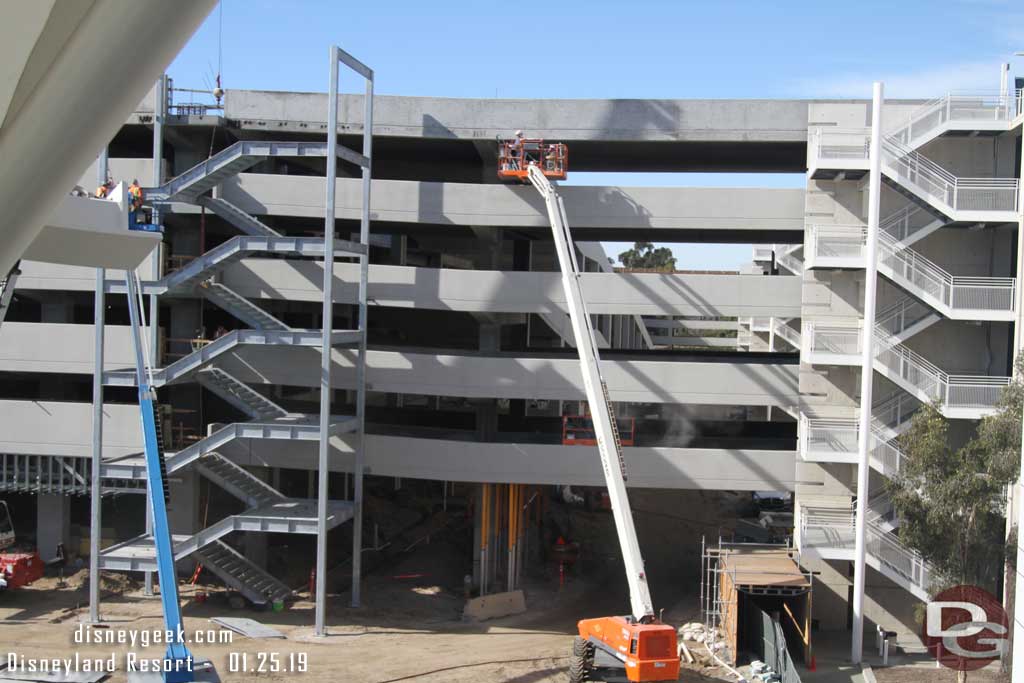 01.25.19 - Looks like all the supports and forms are removed from the connection spans for the 6th floor.