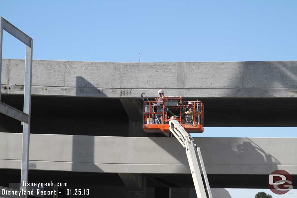 01.25.19 - This worker was working on the side facing the tram stop.