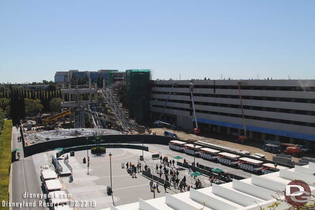 02.22.19 - A wide view of the tram stop.