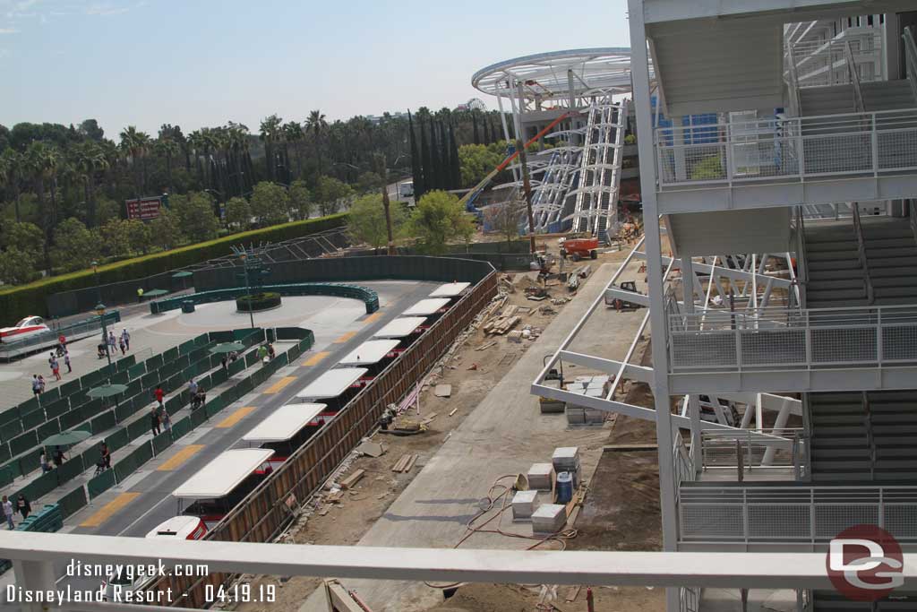 04.19.19 - Moving on to the tram stop area.  A strip of concrete has been poured.