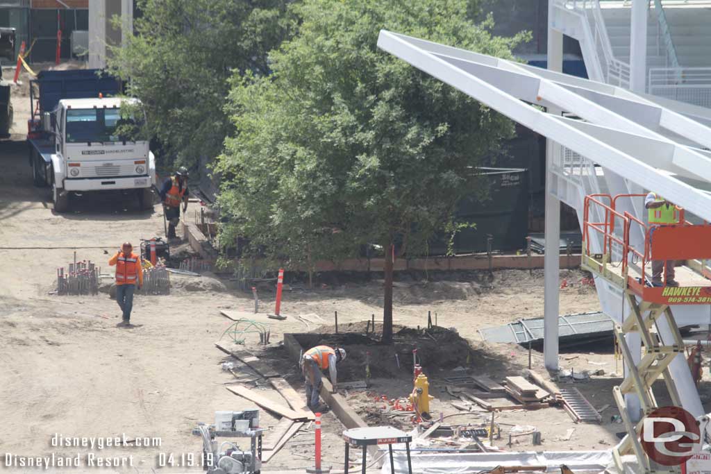 04.19.19 - A closer look at the far side curb work.