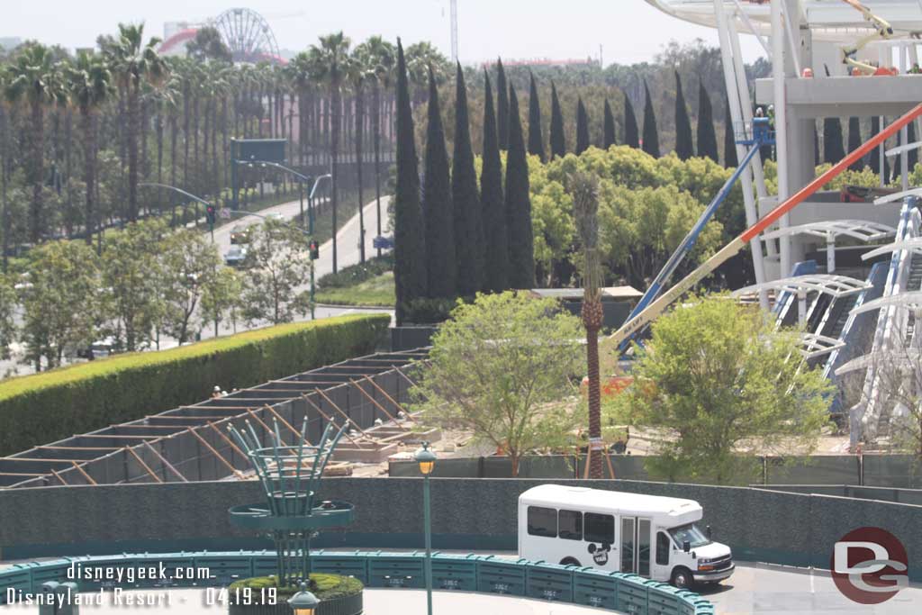 04.19.19 - On the left side a new temporary walkway is open through the project.