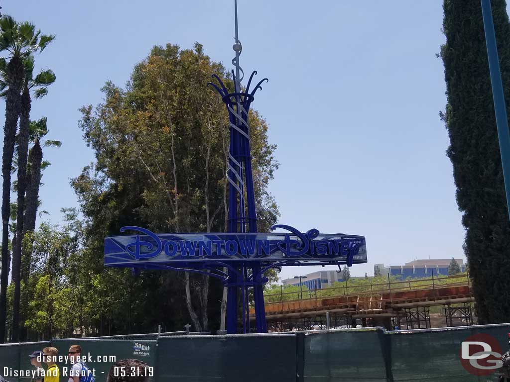 05.31.19 - The ramp to/from the new bridge is taking shape in the former Downtown Disney parking area.