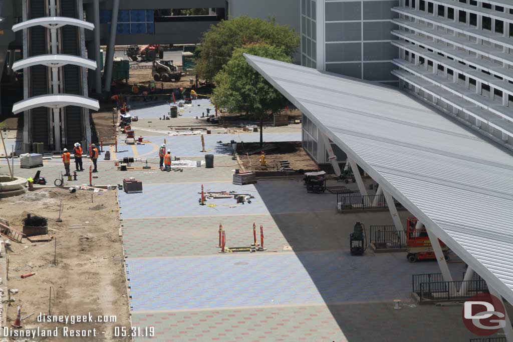 05.31.19 - On hte far side pavers are being installed.