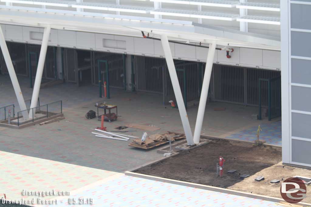 05.31.19 - The gates are being added to the security area on the first floor, these will open for bag check queues.