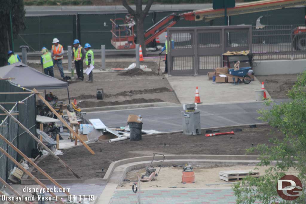 06.03.19 - A closer look. The tram way has been poured and doors set up on the walkway.  Guessing this will be the temporary walkway till the bridge is open then it will become an emergency exit.