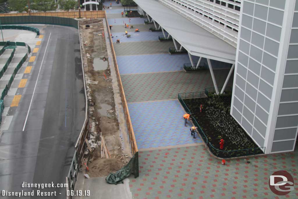 06.19.19 - Landscaping is in around the stair wells and support posts for the cover.