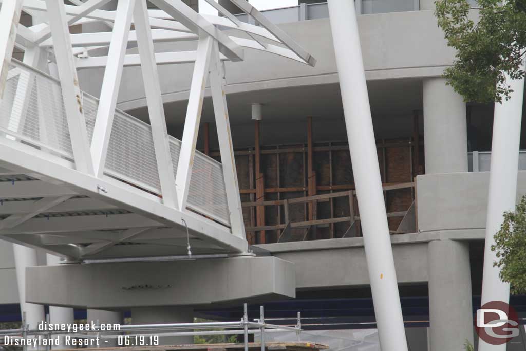 06.19.19 - Walls are up on the 2nd floor blocking the bridge construction from what will be opening soon.