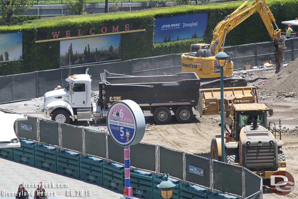 06.28.19 - This afternoon dump trucks kept arriving and being filled.