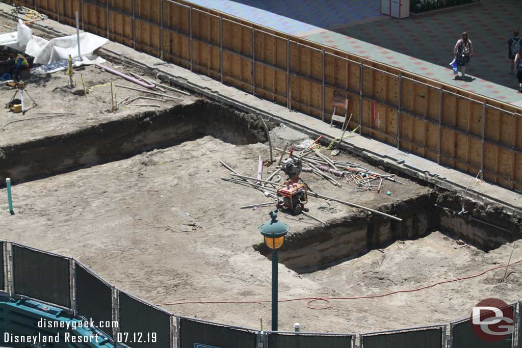 07.12.19 - Nearer to the Mickey and Friends structure a couple other holes dug.