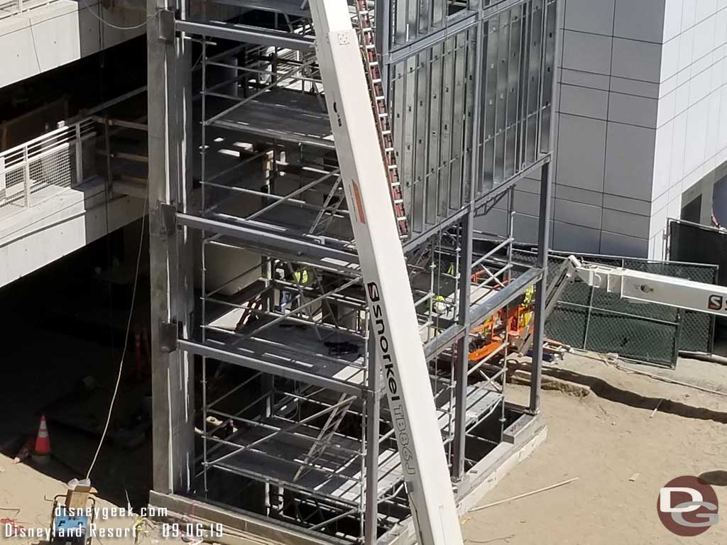 09.06.19 - Inside the shaft is scaffolding right now.